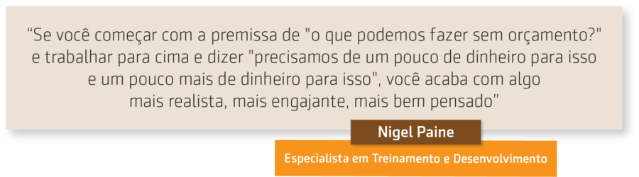 Série Nigel Paine |2 de 6| - Desenvolvimento de liderança com orçamento apertado
