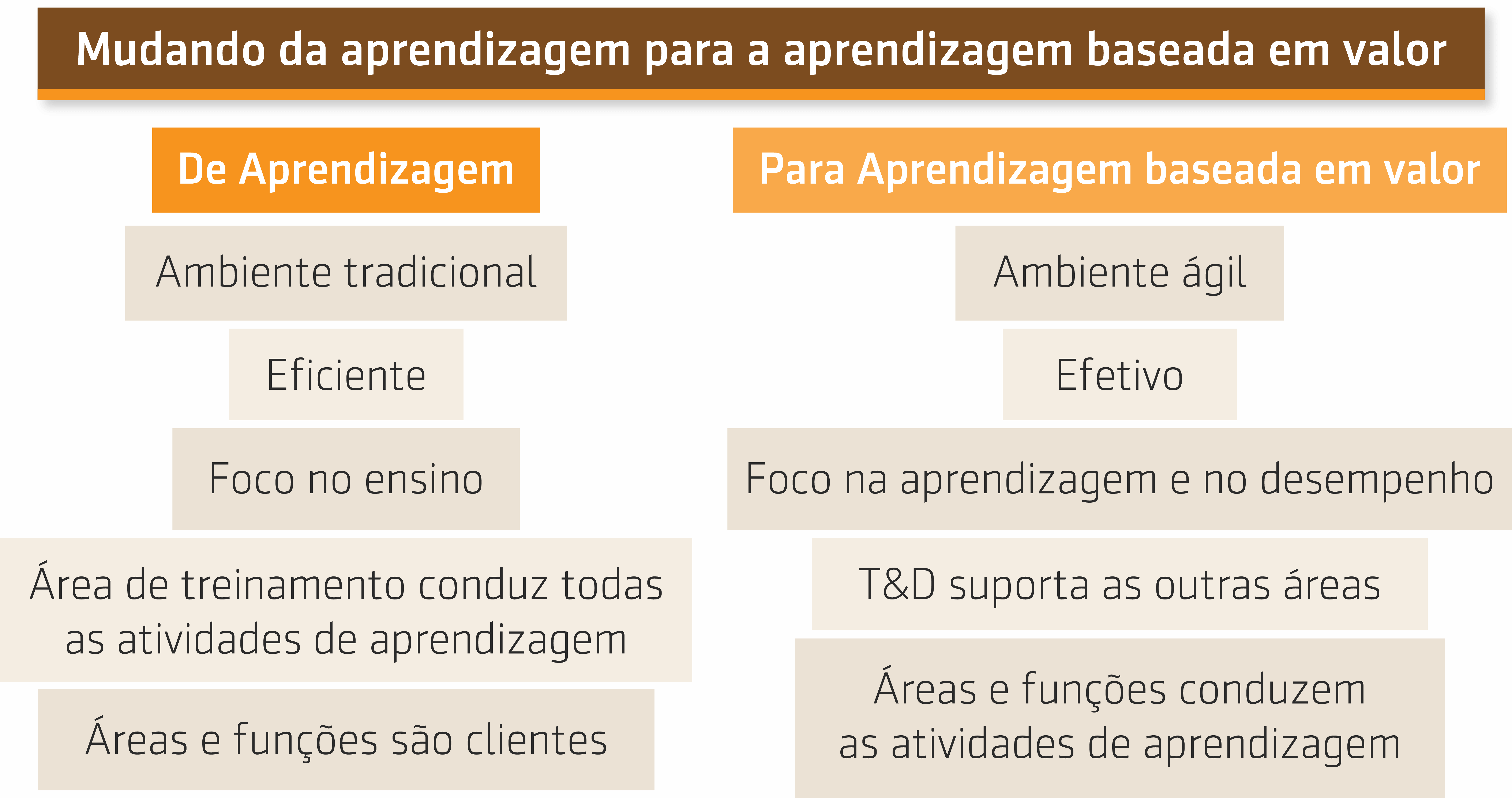 Resumo da entrevista sobre Mudando da aprendizagem para a aprendizagem baseada em valor na Hilti – 70:20:10 Summit, 2019 em português