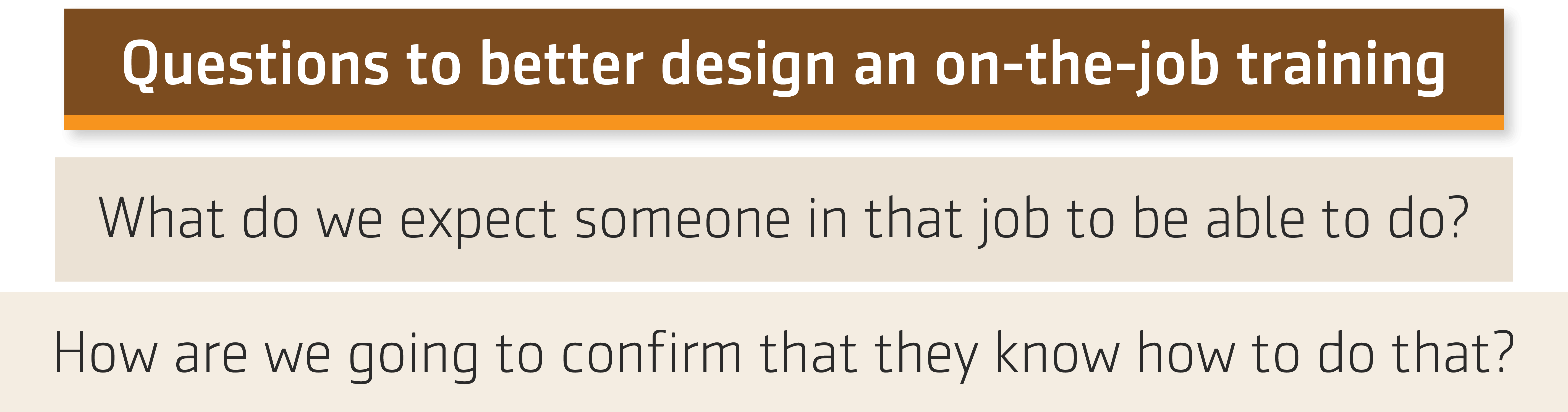Abstract of the interview about Structured on-the-job training – ATD Conference, 2019 