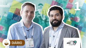 Igor Cozzo e Prof Wagner Cassimiro conversam sobre o primeiro dia do evento ATD 2019