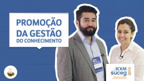 Prof. Wagner Cassimiro conversa com a professora thereza sobre Promoção da Gestão do Conhecimento 