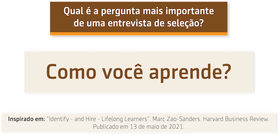 Qual é a pergunta mais importante de uma entrevista de seleção?